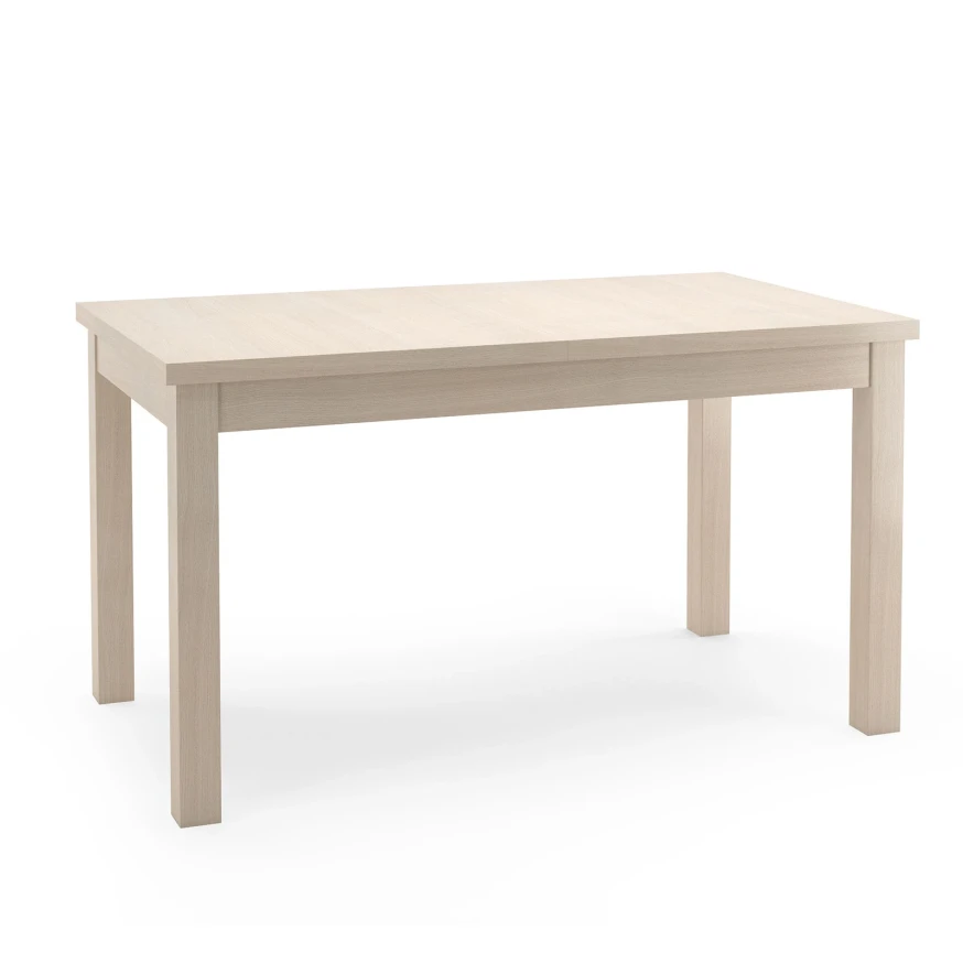 Rechteckiger ausziehbarer Holztisch HALEN, furniert mit natürlichem Buchenholzfurnier