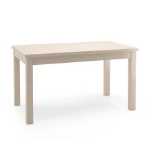 Rechteckiger ausziehbarer Holztisch HALEN, furniert mit natürlichem Buchenholzfurnier