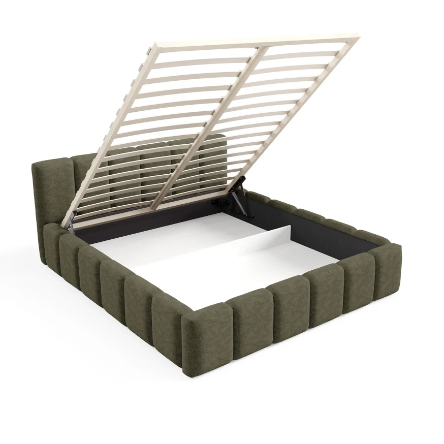 Polsterbett KALLA Medium 160x200 cm mit bettkasten