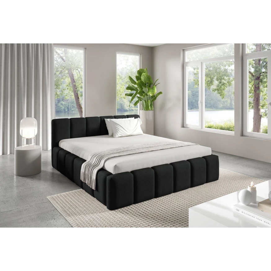 Polsterbett KALLA Medium 160x200 cm mit bettkasten