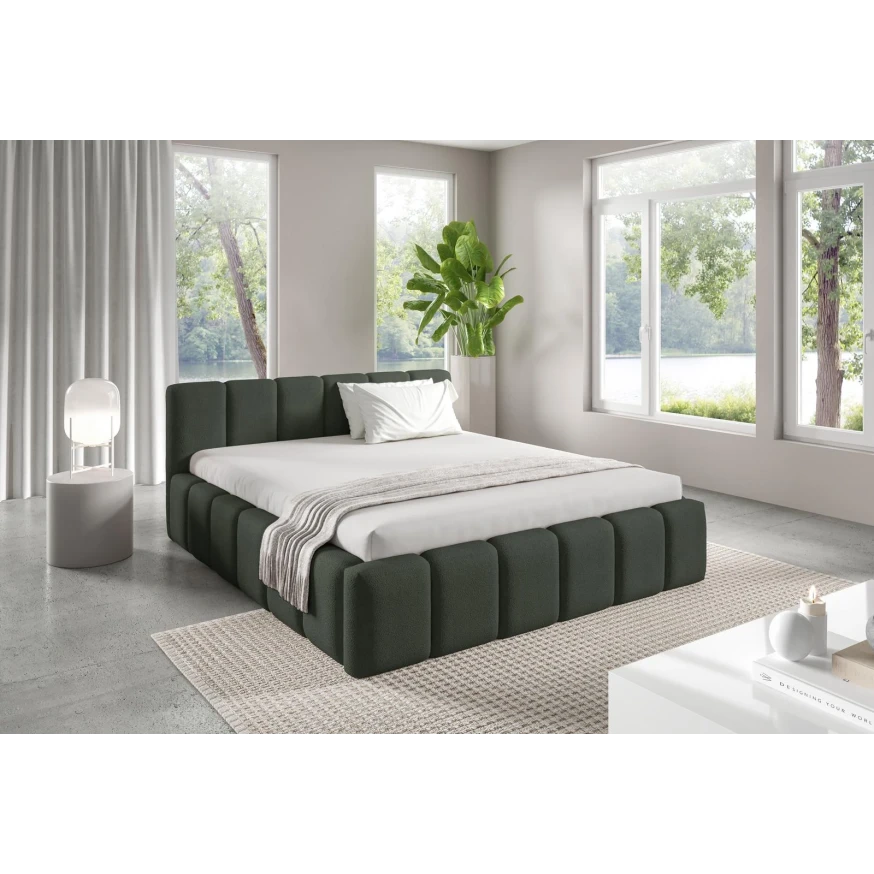 Polsterbett KALLA Medium 140x200 cm mit bettkasten