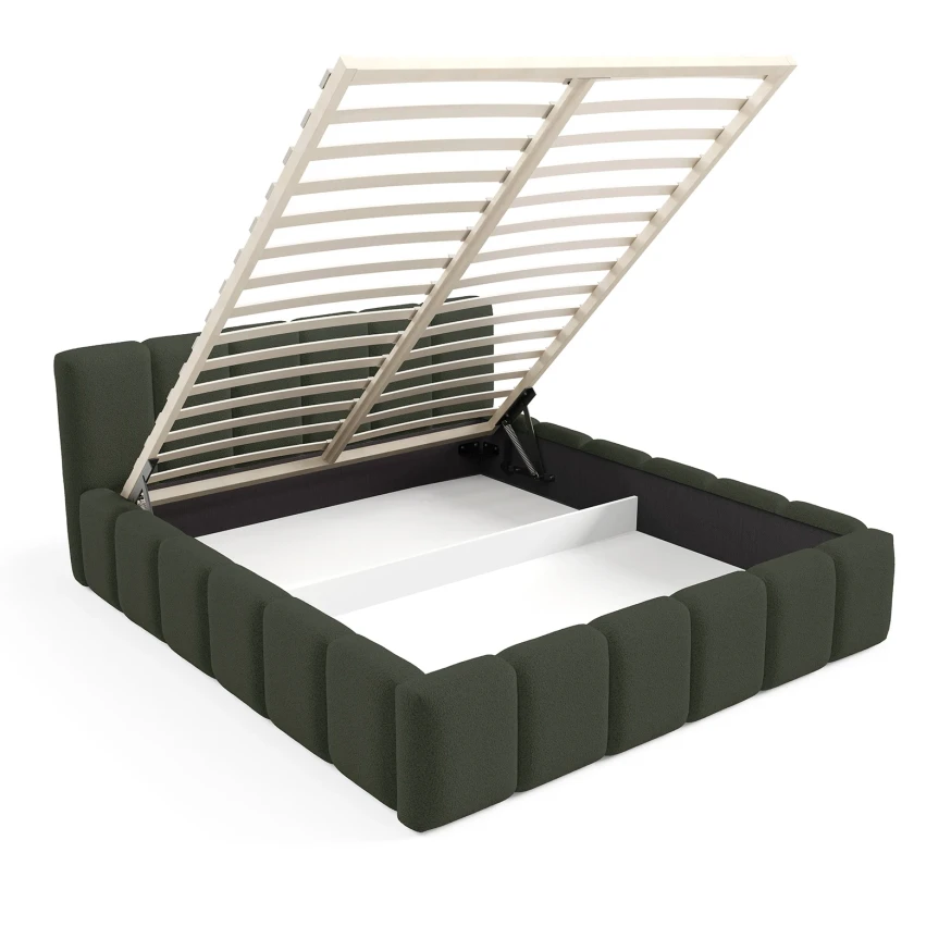 Polsterbett KALLA Medium 140x200 cm mit bettkasten