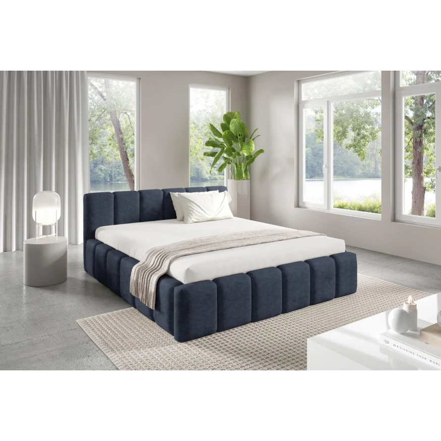 Polsterbett KALLA Medium 140x200 cm mit bettkasten