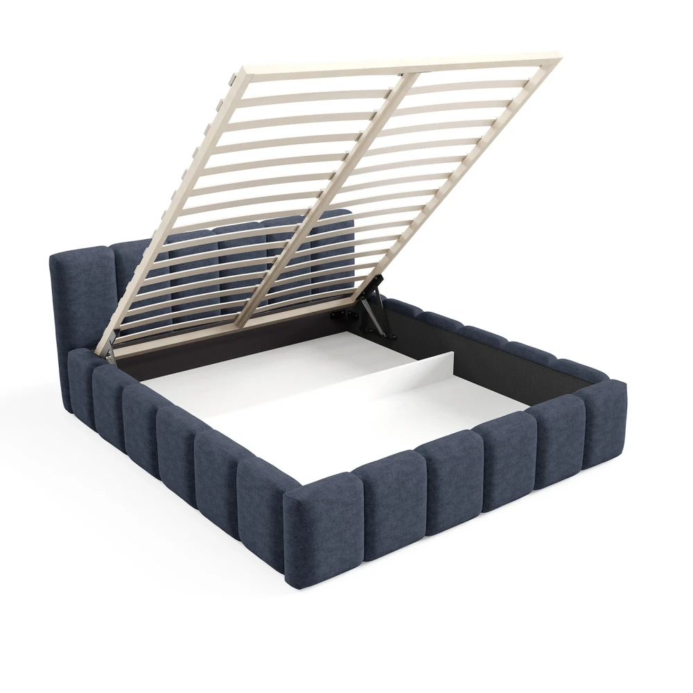 Polsterbett KALLA Medium 140x200 cm mit bettkasten