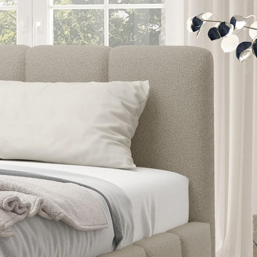 Polsterbett KALLA Slim 140x200 cm mit bettkasten