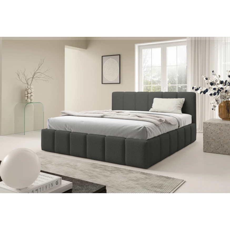 Polsterbett KALLA Slim 180x200 cm mit bettkasten