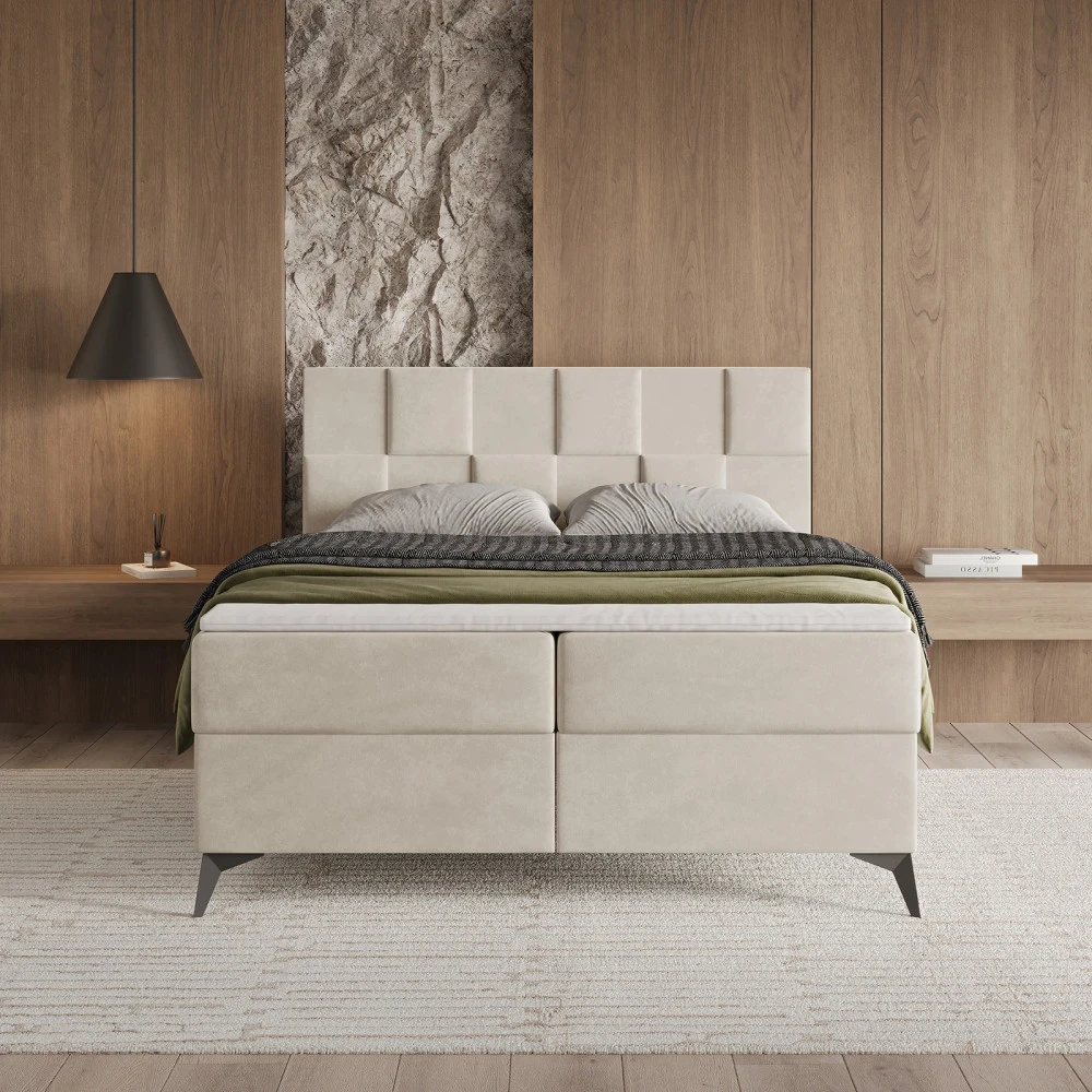 Boxspringbett CUBE 3D 140x200 cm