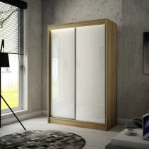 Schwebetürenschrank PIK 120 cm lacobel