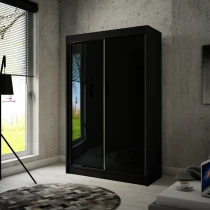 Schwebetürenschrank PIK 120 cm lacobel