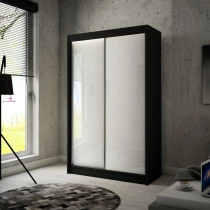 Schwebetürenschrank PIK 120 cm lacobel