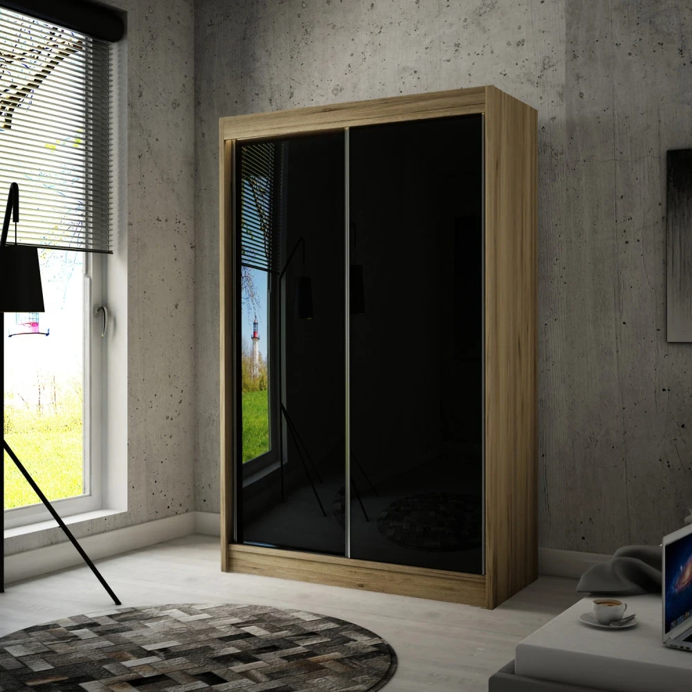 Schwebetürenschrank PIK 120 cm lacobel