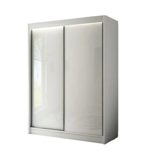 Schwebetürenschrank PIK 120 cm lacobel