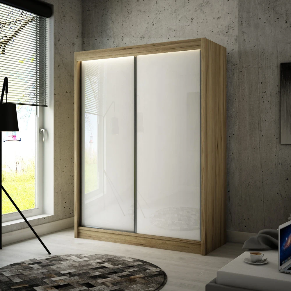 Schwebetürenschrank PIK 150 cm lacobel