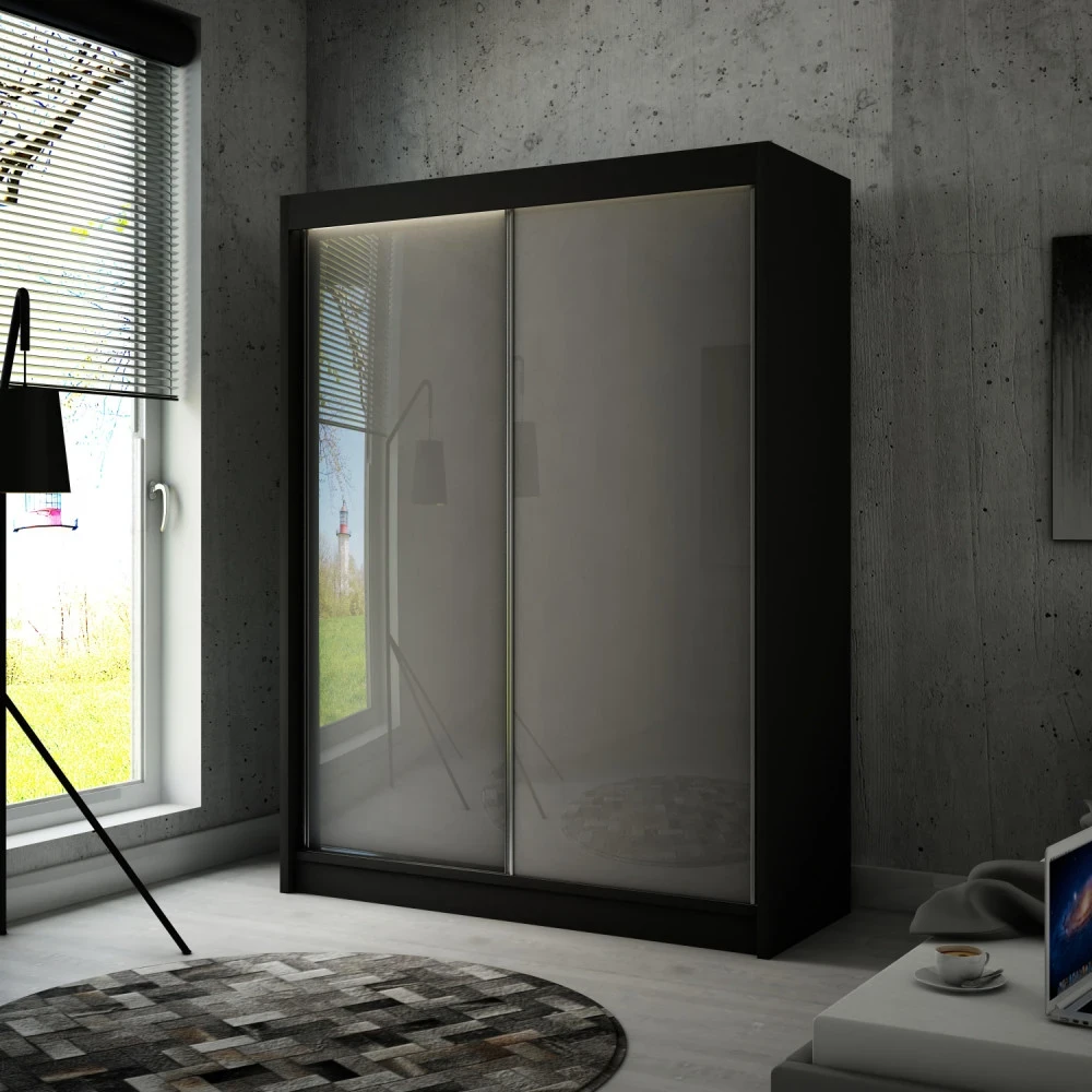 Schwebetürenschrank PIK 150 cm lacobel