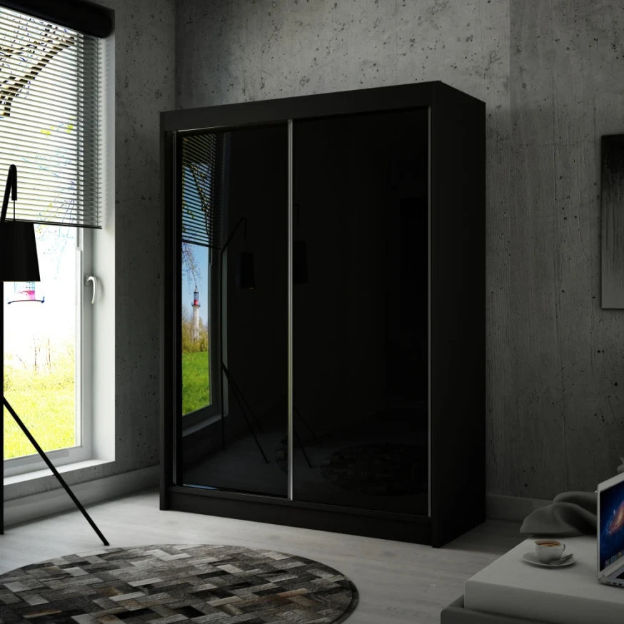 Schwebetürenschrank PIK 150 cm lacobel