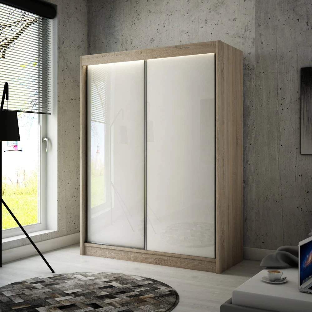 Schwebetürenschrank PIK 150 cm lacobel