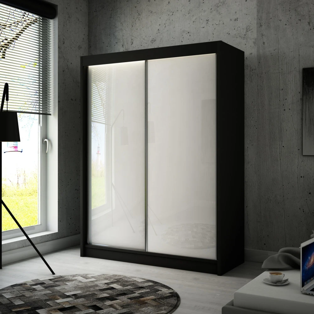 Schwebetürenschrank PIK 200 cm lacobel