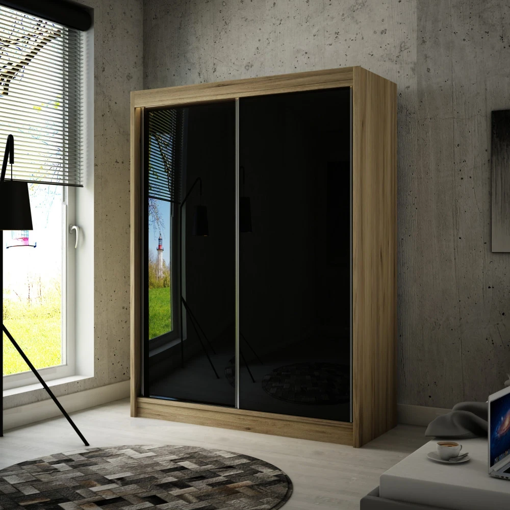 Schwebetürenschrank PIK 200 cm lacobel