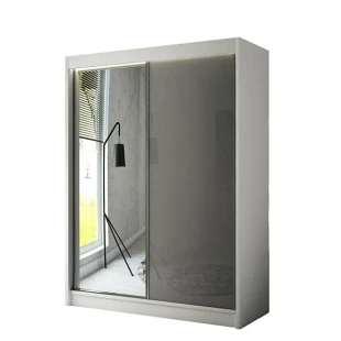 Schwebetürenschrank VELA 120 Spiegel + Lacobel