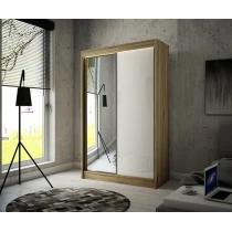 Schwebetürenschrank VELA 120 Spiegel + Lacobel