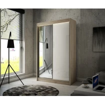 Schwebetürenschrank VELA 120 Spiegel + Lacobel