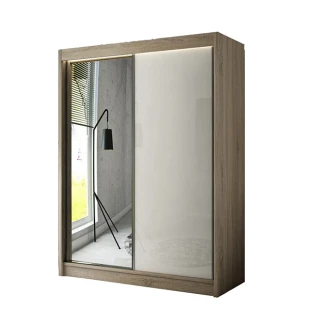 Schwebetürenschrank VELA 150 Spiegel + Lacobel