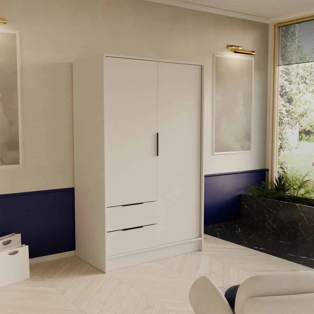 Kleiderschrank mit Türen und Schubladen NEVO 102