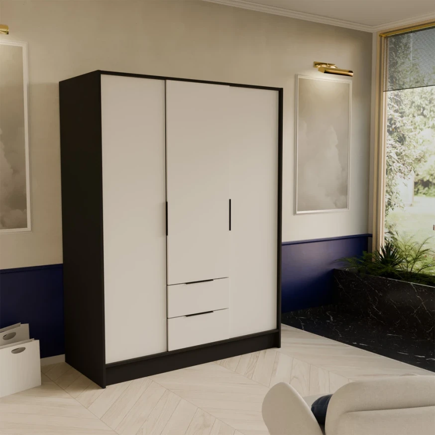 Kleiderschrank mit Türen und Schubladen NEVO 150