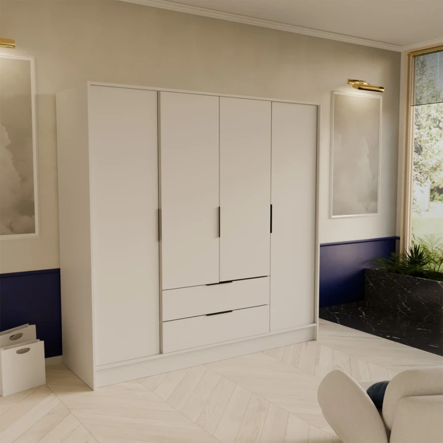 Kleiderschrank mit Türen und Schubladen NEVO 200