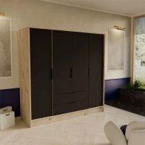 Kleiderschrank mit Türen und Schubladen NEVO 200