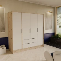 Kleiderschrank mit Türen und Schubladen NEVO 200