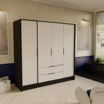 Kleiderschrank mit Türen und Schubladen NEVO 200