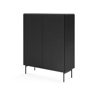 Hohe Kommode mit Lamellen MAVI 2D