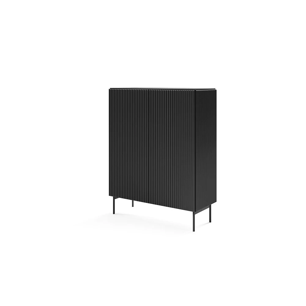 Hohe Kommode mit Lamellen MAVI 2D