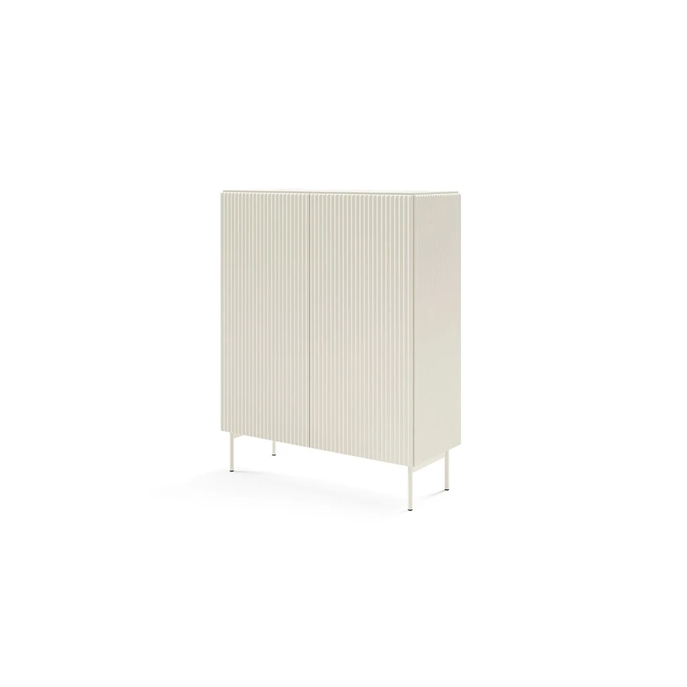 Hohe Kommode mit Lamellen MAVI 2D