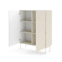 Hohe Kommode mit Lamellen MAVI 2D