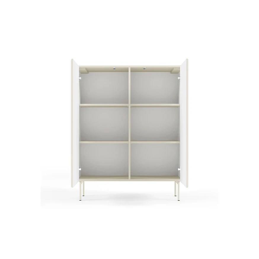 Hohe Kommode mit Lamellen MAVI 2D