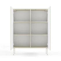 Hohe Kommode mit Lamellen MAVI 2D