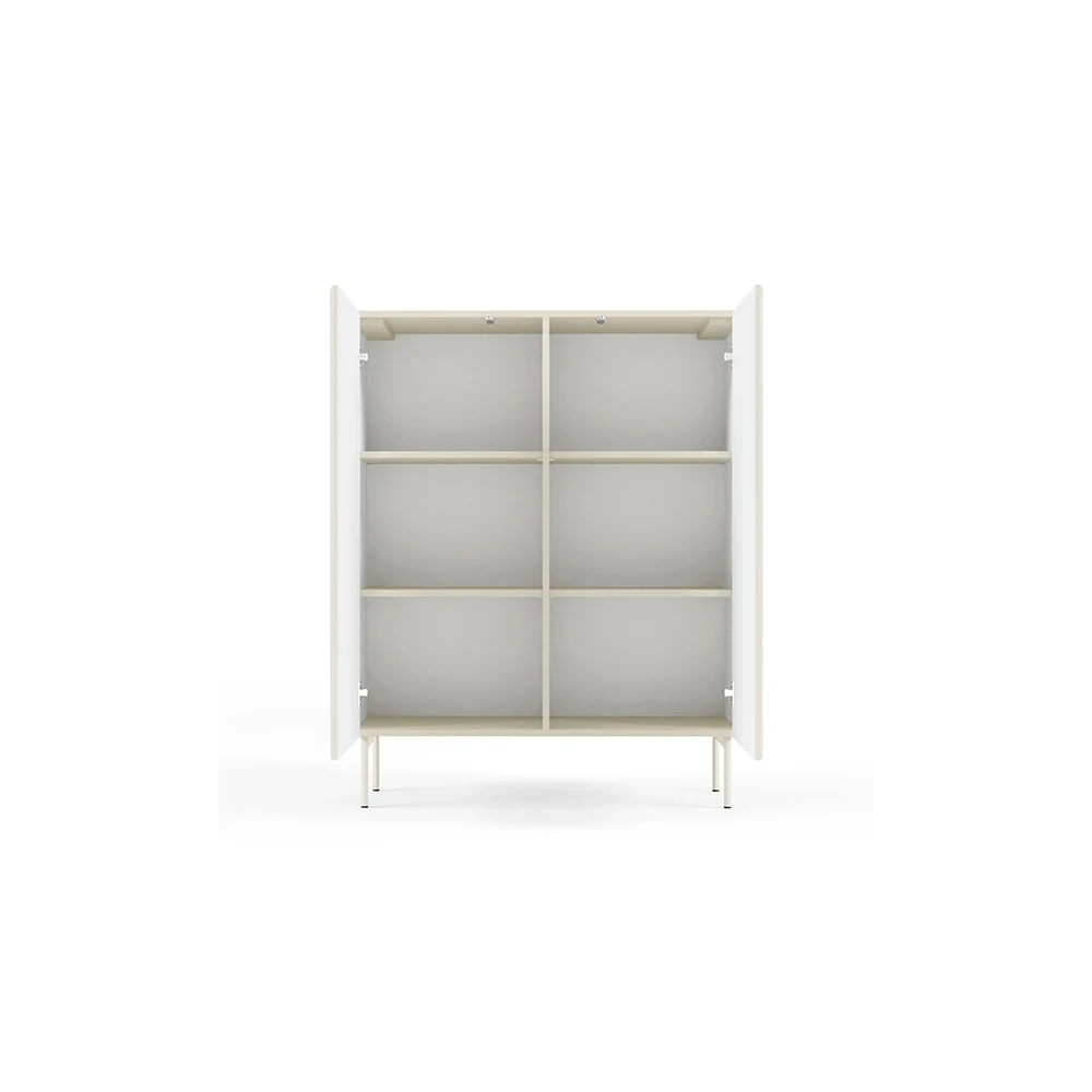 Hohe Kommode mit Lamellen MAVI 2D