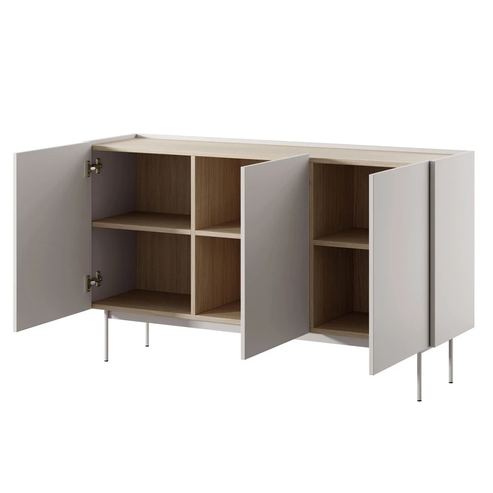 Kommode CORI K-144 – Kaschmir / Eiche Linea