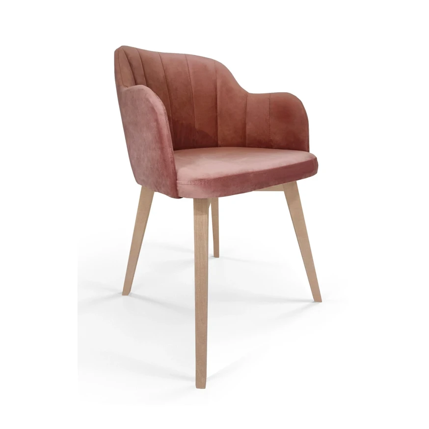 Polsterstuhl LS105 Loft Knöpfe gesteppt moderner Schalensessel