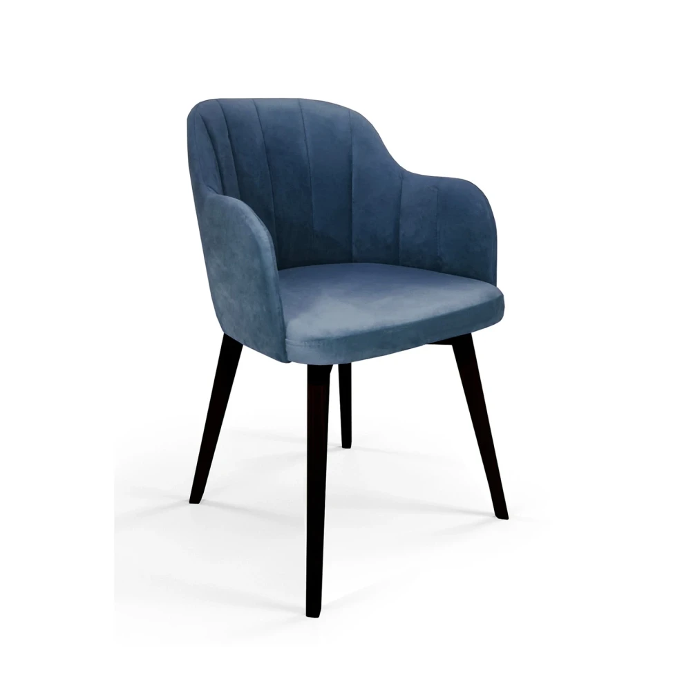 Polsterstuhl LS105 Loft Knöpfe gesteppt moderner Schalensessel