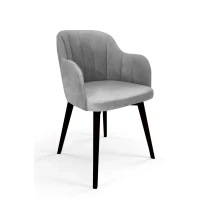 Polsterstuhl LS105 Loft Knöpfe gesteppt moderner Schalensessel