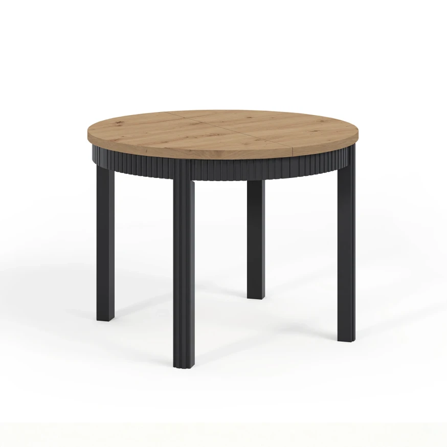 Tisch RAVO mit Kasten, geriffelt