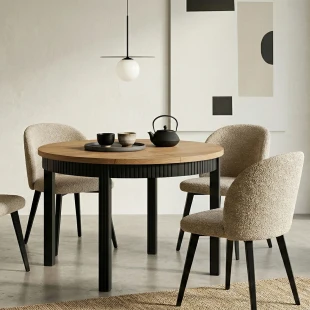 Tisch RAVO mit Kasten, geriffelt