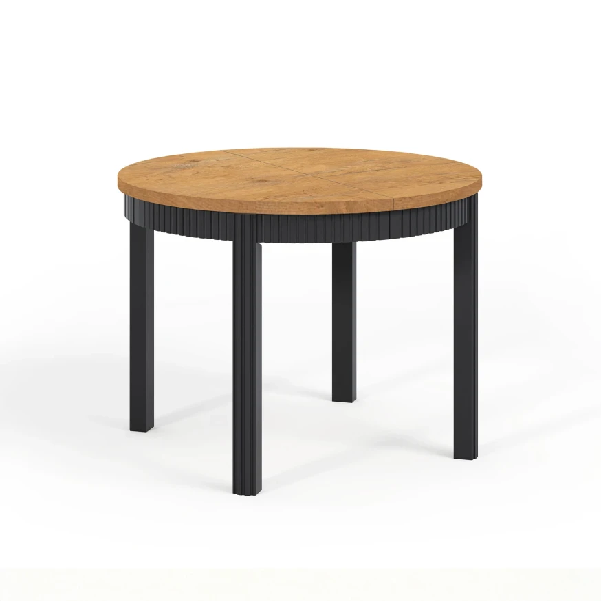 Tisch RAVO mit Kasten, geriffelt