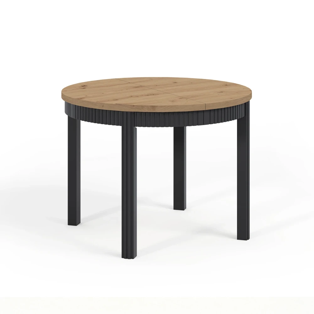 Tisch RAVO mit Kasten, geriffelt