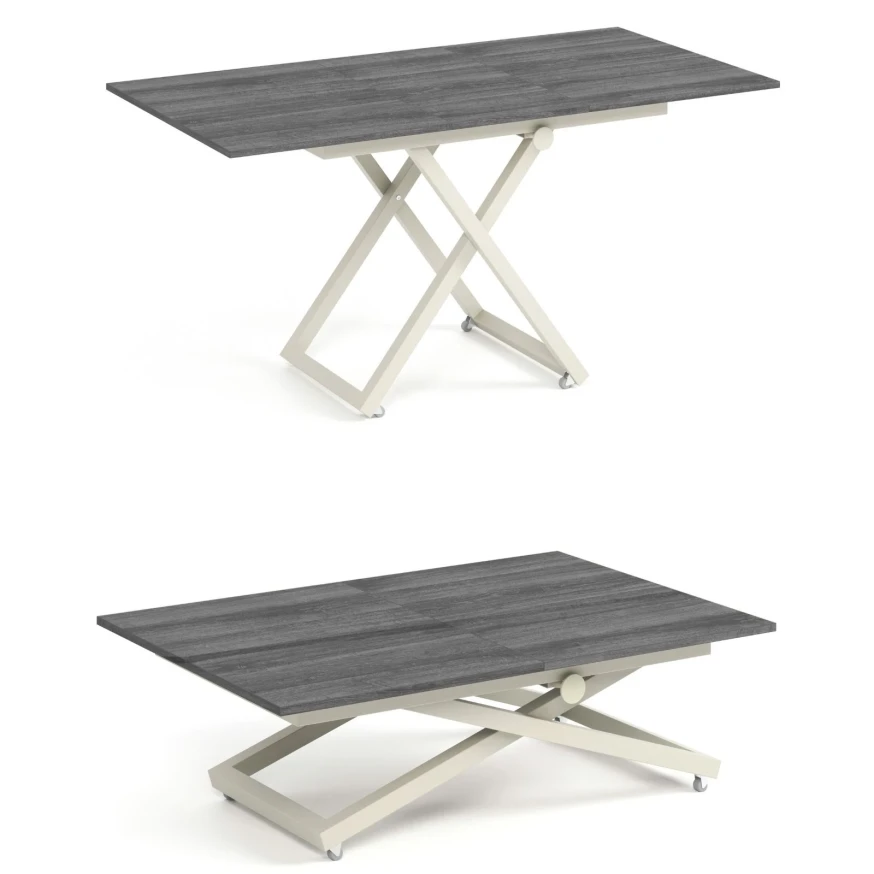 Couchtisch ARIAA, höhenverstellbar, ausziehbar