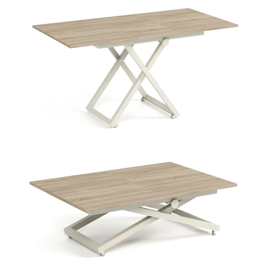 Couchtisch ARIAA, höhenverstellbar, ausziehbar