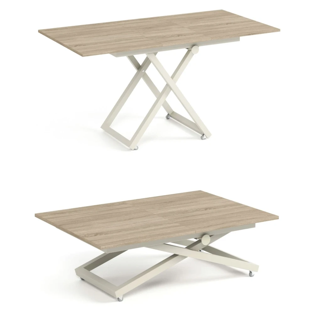 Couchtisch ARIAA, höhenverstellbar, ausziehbar
